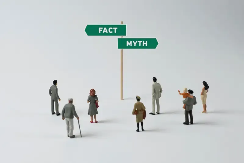 666 and mark of the beast facts and myths showing a diagram of people looking at myths vs facts