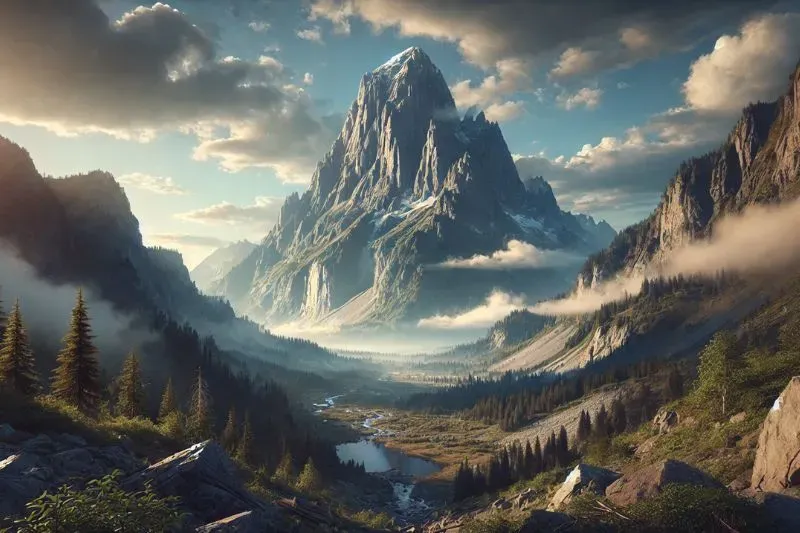 A bigger mountain inside