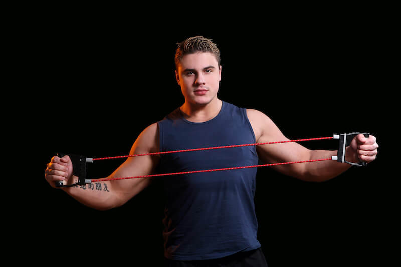 Kingdom of God is not in word but in power showing a man puling a rope