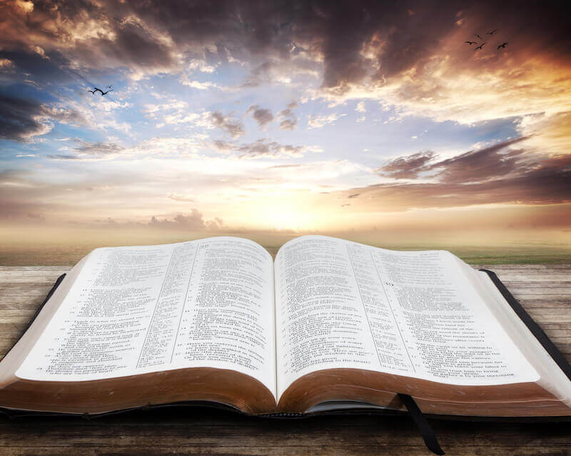 God's commands showing the bible