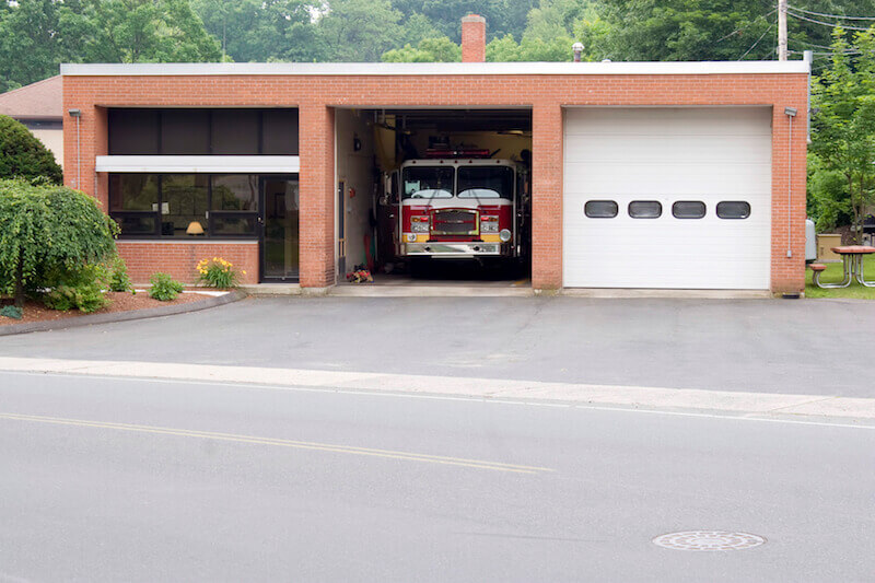 Call upon the Lord sowing fire department building
