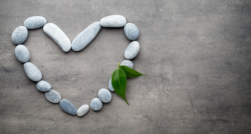 I will take away the stony heart out of your flesh showing the image of a heart made with stones
