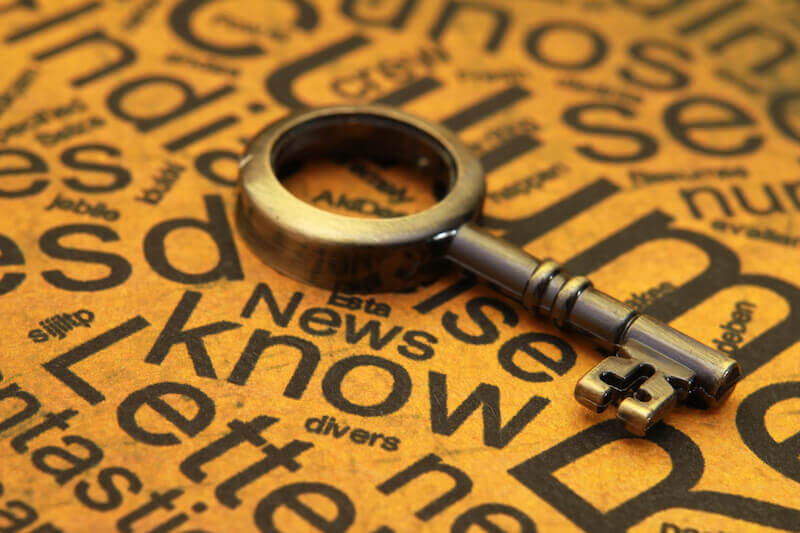 My People are Destroyed for Lack of Knowledge showing the word knowledge and a key