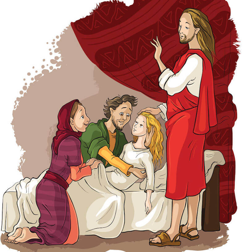 Talitha Cumi, Jesus' words to Jairus' daughter