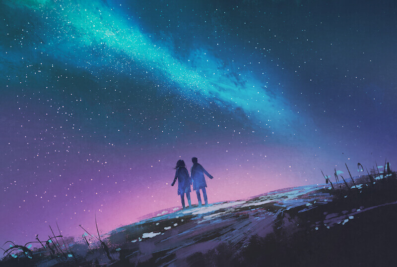 The Omnipresence of God showing two kids gazing in the sky
