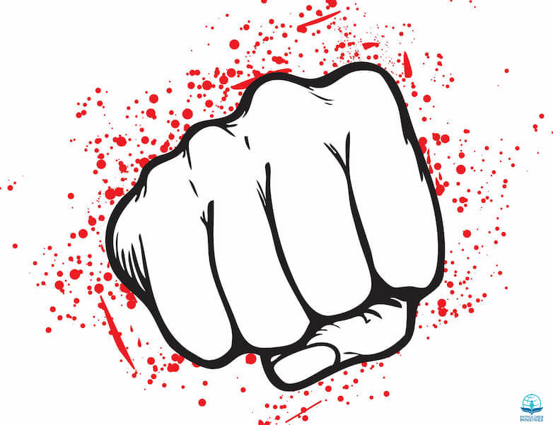 The arm of the flesh showing a man's fist