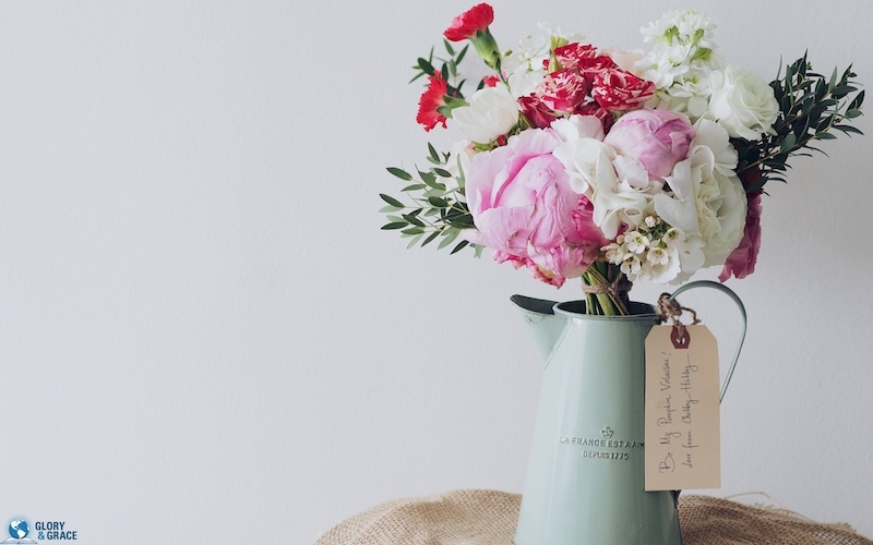 The beauty of holiness showing a collection of beautiful flowers
