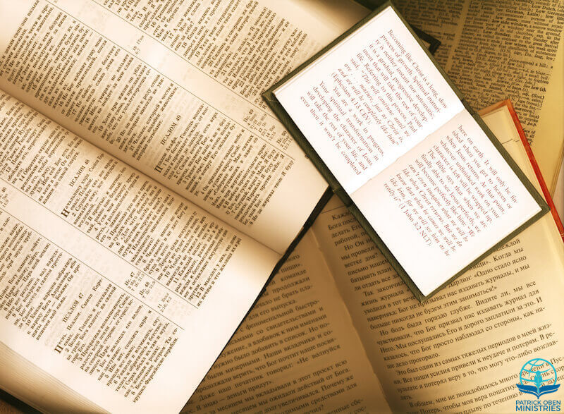 Best Bible translation showing an open book