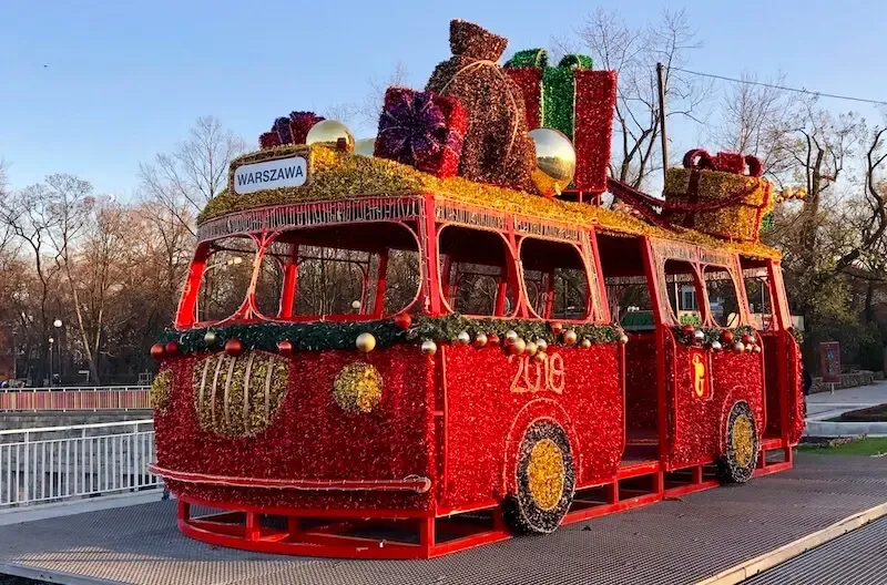 first christmas prophecy showing a red Christmas car