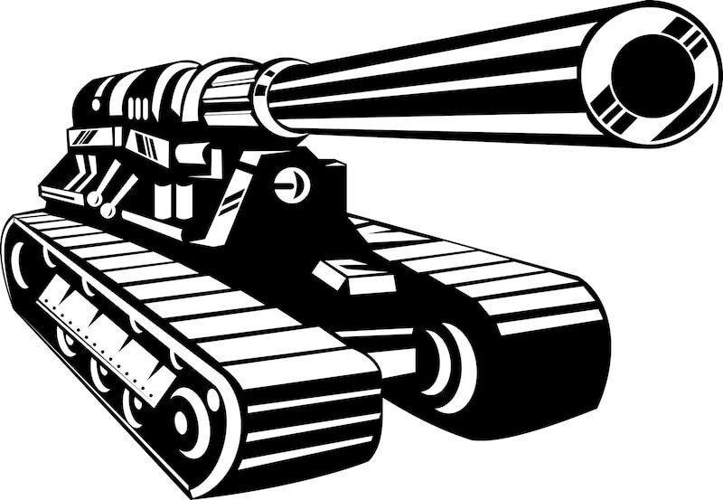 Day of His power showing a war tank