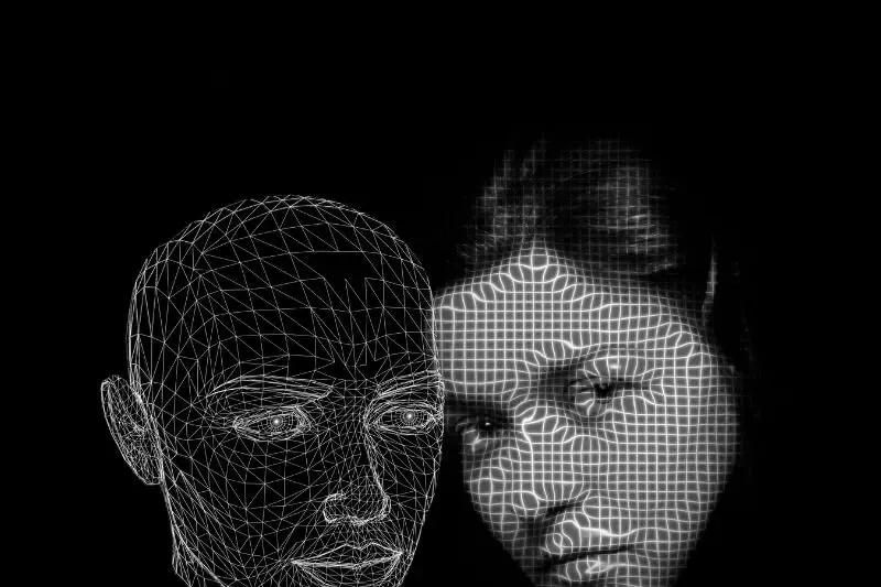 deception in end times showing a woman with a mask