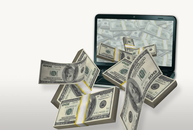 divine prosperity showing dollar bills