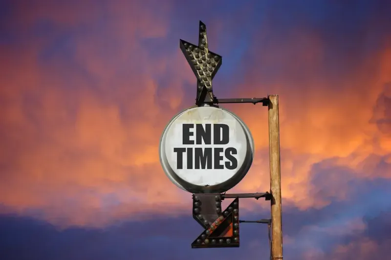 End times showing the text end times wrapped