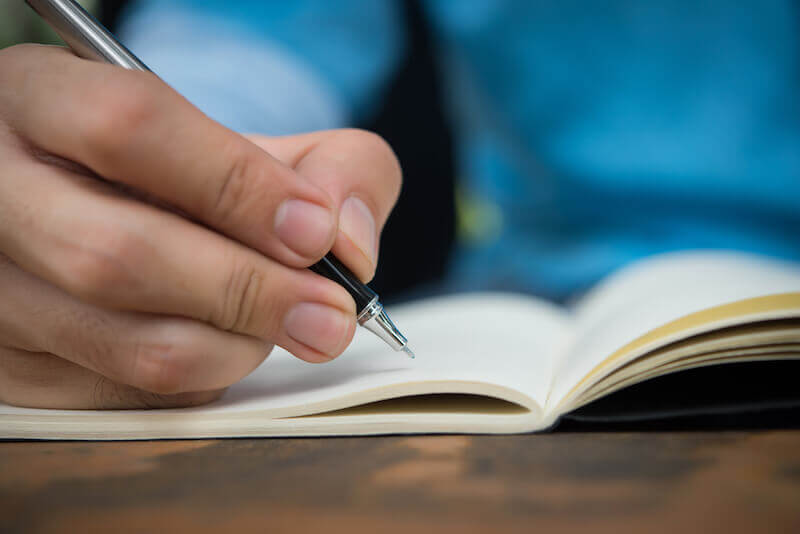 the epistle of Jesus to the world showing a man writing letters