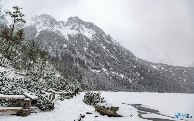 Faith moves mountains showing a mountain in winter