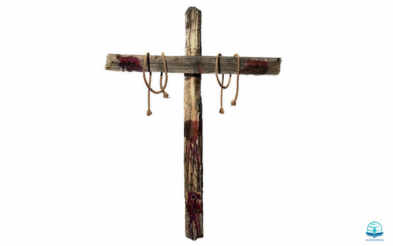 God commendeth His love toward us showing the cross