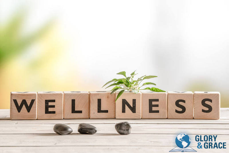 Heath and vitality image showing the words wellness