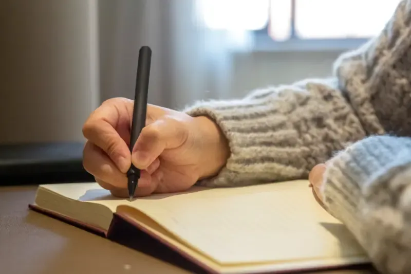 how to write devotionals showing someone writing