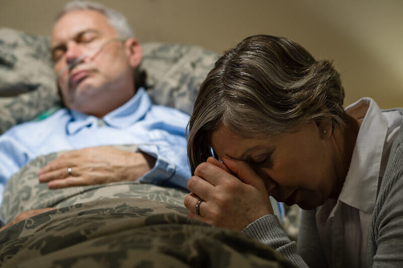 If You will You can make me clean image showing a sick man and the wife by the bed
