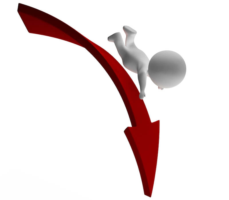 King Uzziah's downfall showing a 3 D character falling