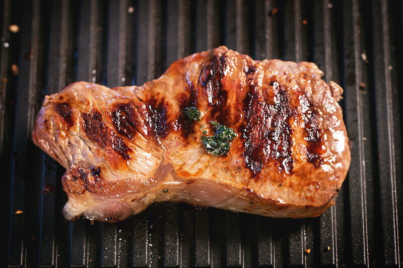 kingdom of God is not meat and drink showing a piece of stake