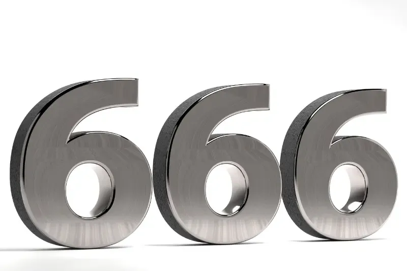 meaning of 666 showing the number