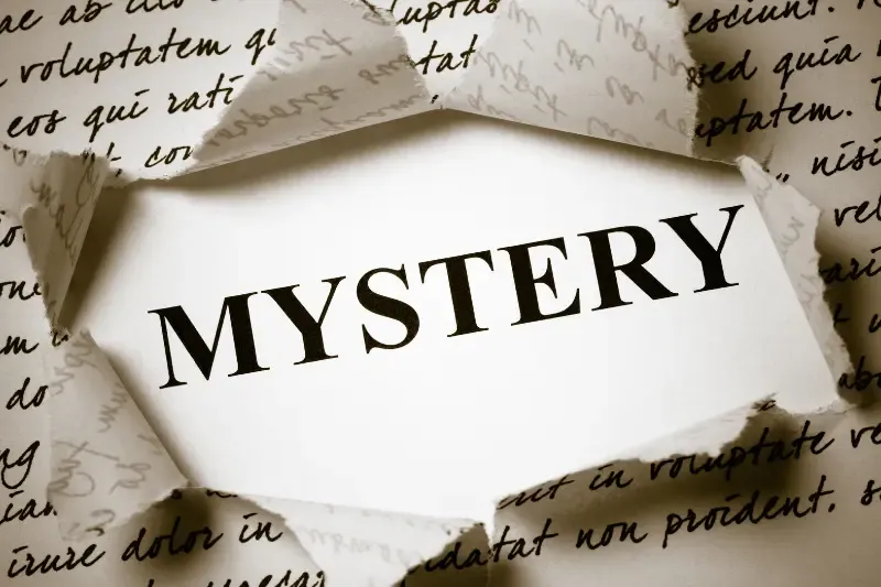 mystery hid for ages showing the text mystery