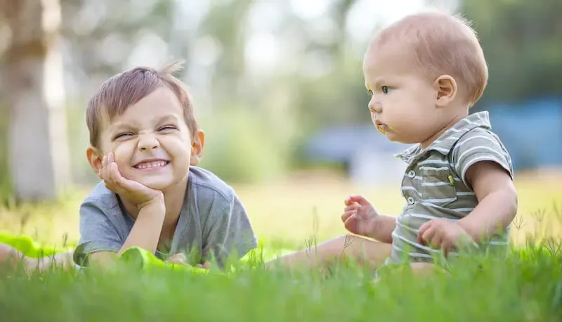 Prodigal son elder brother showing two brothers