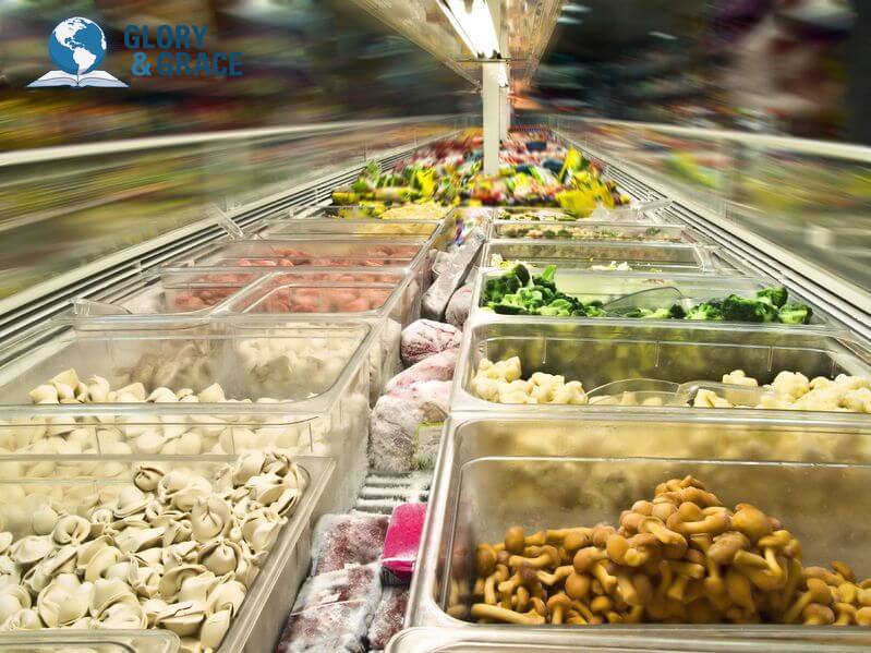 Provisions from God image showing a grocery shopping lane