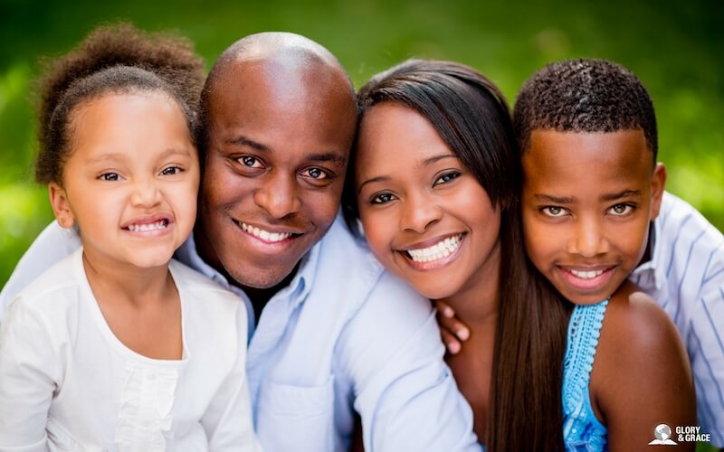 Rejoice in the Lord always image of a rejoicing family