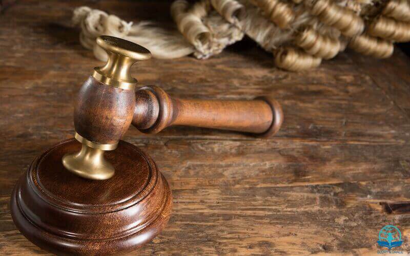 The righteousness of God without the law image showing a gavel