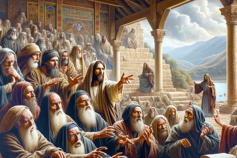 scribes and pharisees filled with madness when a paralyzed man was healed