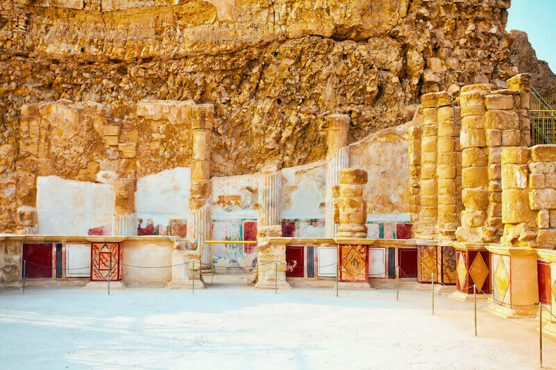 The secret place of the most high showing ruins of an ancient kingdom fortress