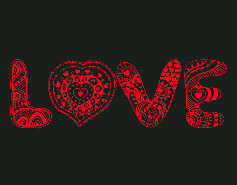 Sexual sin is destructive showing the letters of love