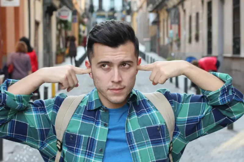 hardened heart showing a man closing his ears