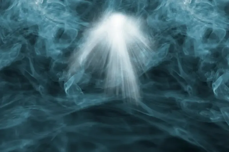 The Holy Spirit came mightily upon Samson showing light from heaven