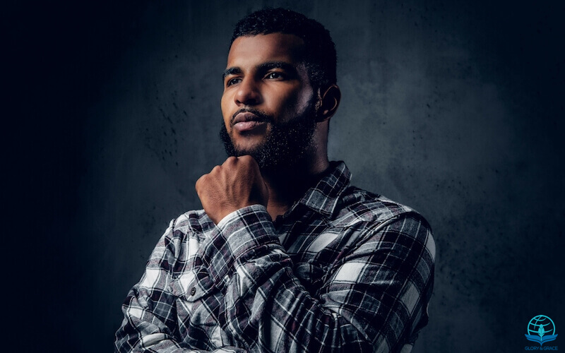 Take no thought showing a black man thinking