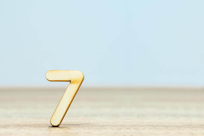 the seven spirits of God showing the number 7