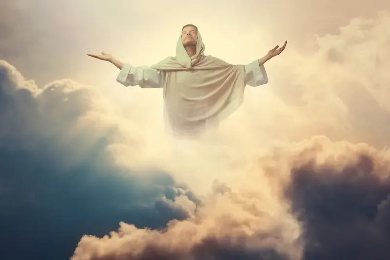 two types of resurrections showing Jesus coming out of the grave