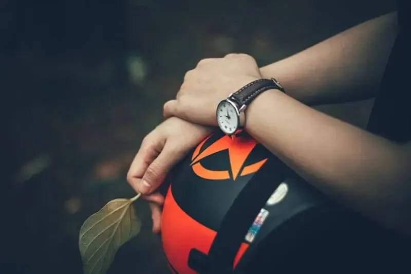 waiting upon the lord showing a man with a watch in hand