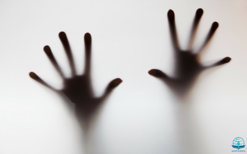 What is fear? Image showing scary hands