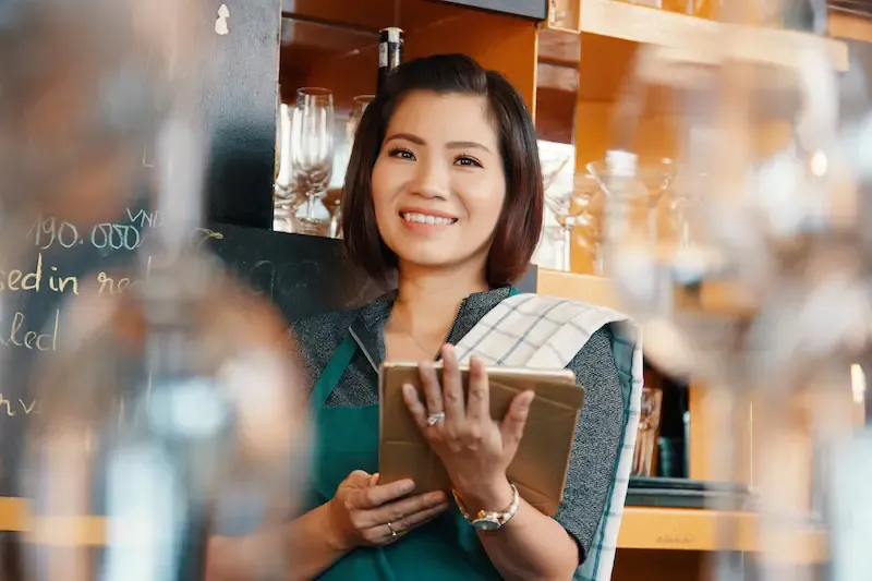 What is ministry showing a waitress
