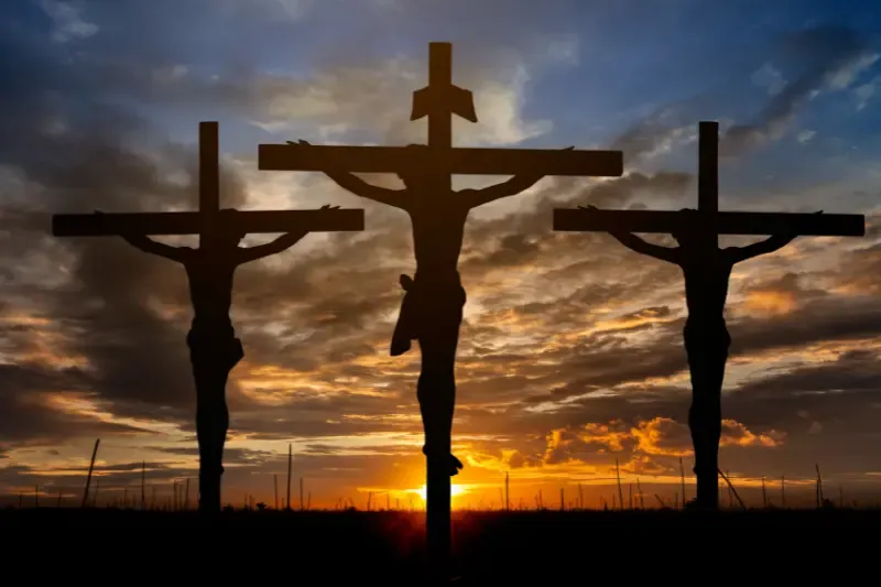 Understanding spiritual death showing Jesus on the cross