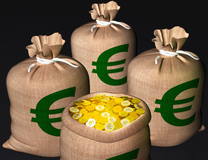 what is the blessing of abraham showing a bag of european coins