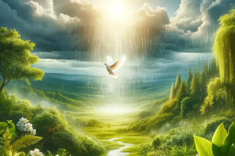 heavens declare the glory of God showing a house in the sky