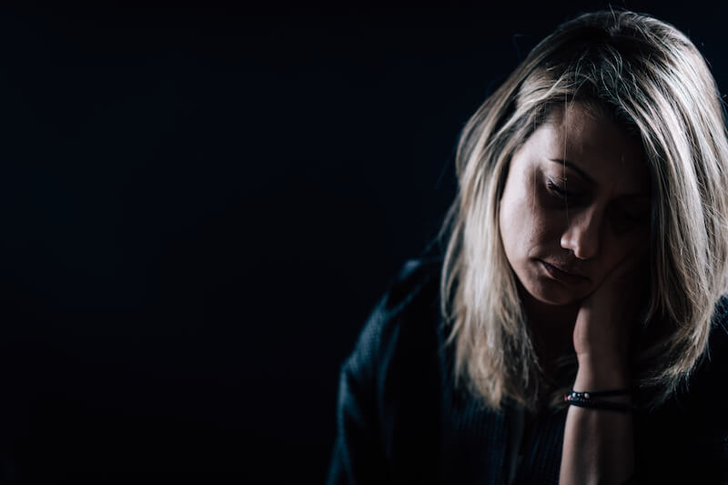 Why are thou cast down o my soul showing a depressed woman