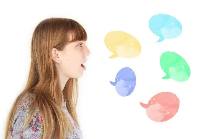 words spoken in due season showing a woman speaking