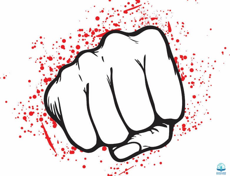 The arm of the flesh showing a man's fist