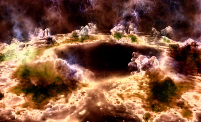 days of Noah showing fire visualization