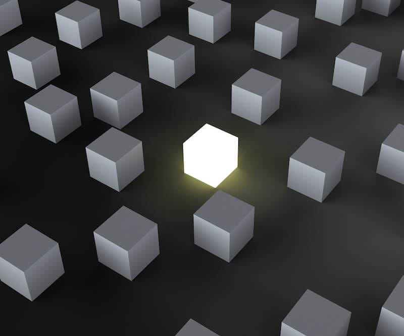 discerning of spirits showing a black boxes with a white one in the middle